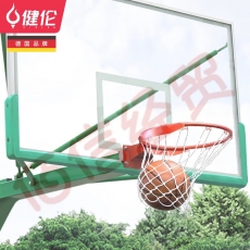 健伦（JEEANLEAN）JL-B121篮球板室内外标准钢化玻璃篮板 铝包边1.2厚 含双弹簧篮筐