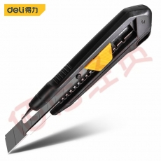 ■得力(deli) SK4黑刃塑柄美工刀地毯刀开箱刀 大号工具刀 18mm DL018