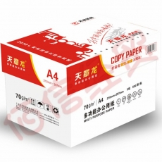 天章办公（TANGO）企业定制 天章龙 70gA4 复印纸 500张/包 8包/箱（4000张）LZ