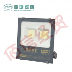 亚明照明 LED投光灯户外防水投射灯 室外灯庭院灯照明灯 YM-5050-经济贴片款-100W 一台装 220V 企业定制