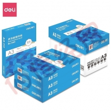 得力 7359 复印纸-A3-70G-4包(蓝色) (4包/箱)口碑优选复印纸 高性价比复印纸 行业热销复印纸