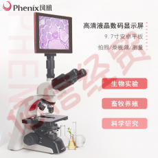 Phenix凤凰三目生物显微镜PH100-3B41L-IPL专业级无限远光学系统高倍高清实验室医学用 套餐一：显微镜+600万PRO接电脑（大景深）