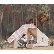 骆驼（CAMEL）【山居Ⅰ】户外帐篷精致露营自动充气帐棉布加厚防雨3-4人帐篷 1142253022-1，流沙金