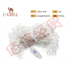 骆驼CAMELCROWN户外氛围灯精致露营LED装饰灯室内浪漫灯饰露营野炊帐篷小灯 1152253007，暖黄色（USB款）