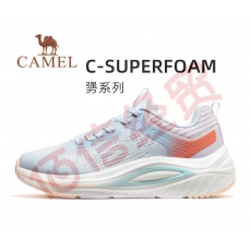 骆驼（CAMEL）【勥】运动鞋男士2023春季男鞋子透气防滑运动跑步鞋减震 X23S304005，浅雾灰/迷雾紫，女 35