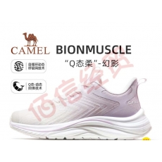 骆驼（CAMEL）【幻影】运动鞋男Q态柔2023春季款透气防滑缓震休闲跑步鞋 4006，柳絮紫/白，女 35