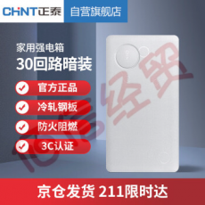 正泰(CHNT)强电箱家装断路器空开配电箱20回路暗装NEX5-20回路银色