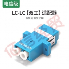 绿联（UGREEN）光纤耦合器LC-LC双工【1个装】