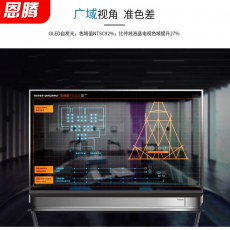 恩腾透明oled显示屏商场展厅自发光超薄拼接屏透明显示屏oled广告机播放器 oled显示屏